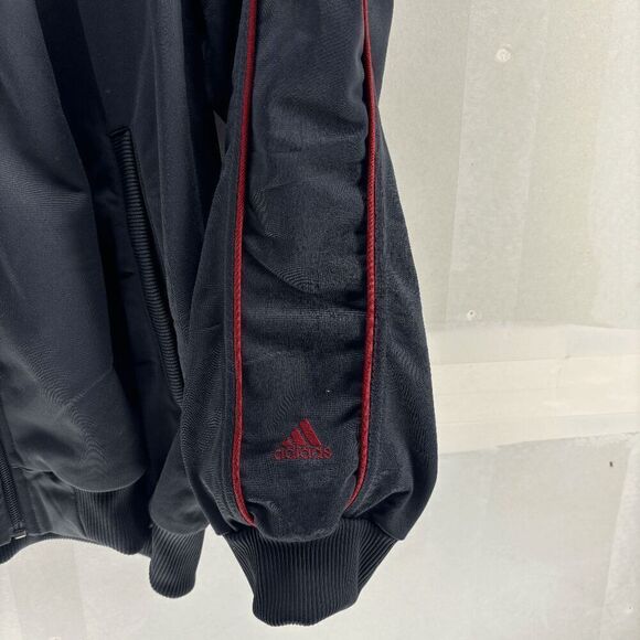 Vintage Y2K Adidas Spell Out Track Top Jacket Full Zip Red Gray Size Mens XL - Picture 3 of 6